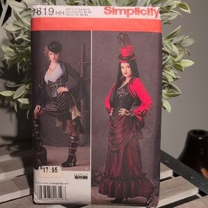 Simplicity Asymmetrical Skirt Pattern - Rich Chocolate